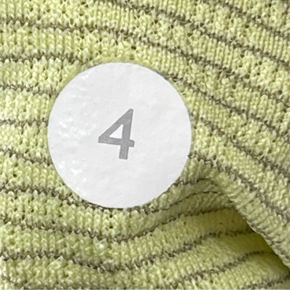 Lululemon Tech Top Yellow Short Puff Sleeve Running Activewear Cinch Waist - Picture 6 of 6